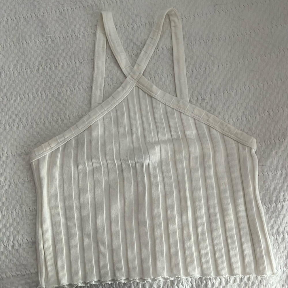 Zara cream cropped top